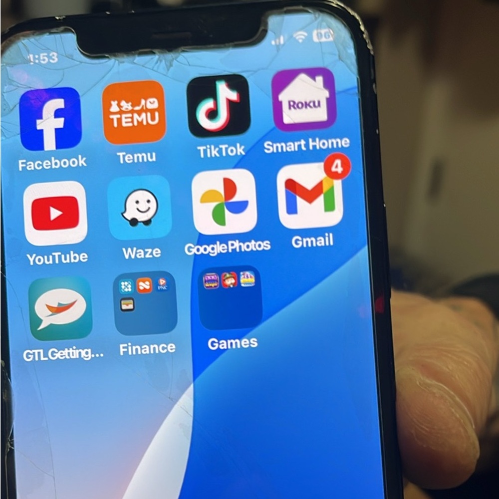 TikTok TikTok app installed and working on an iPhone 12